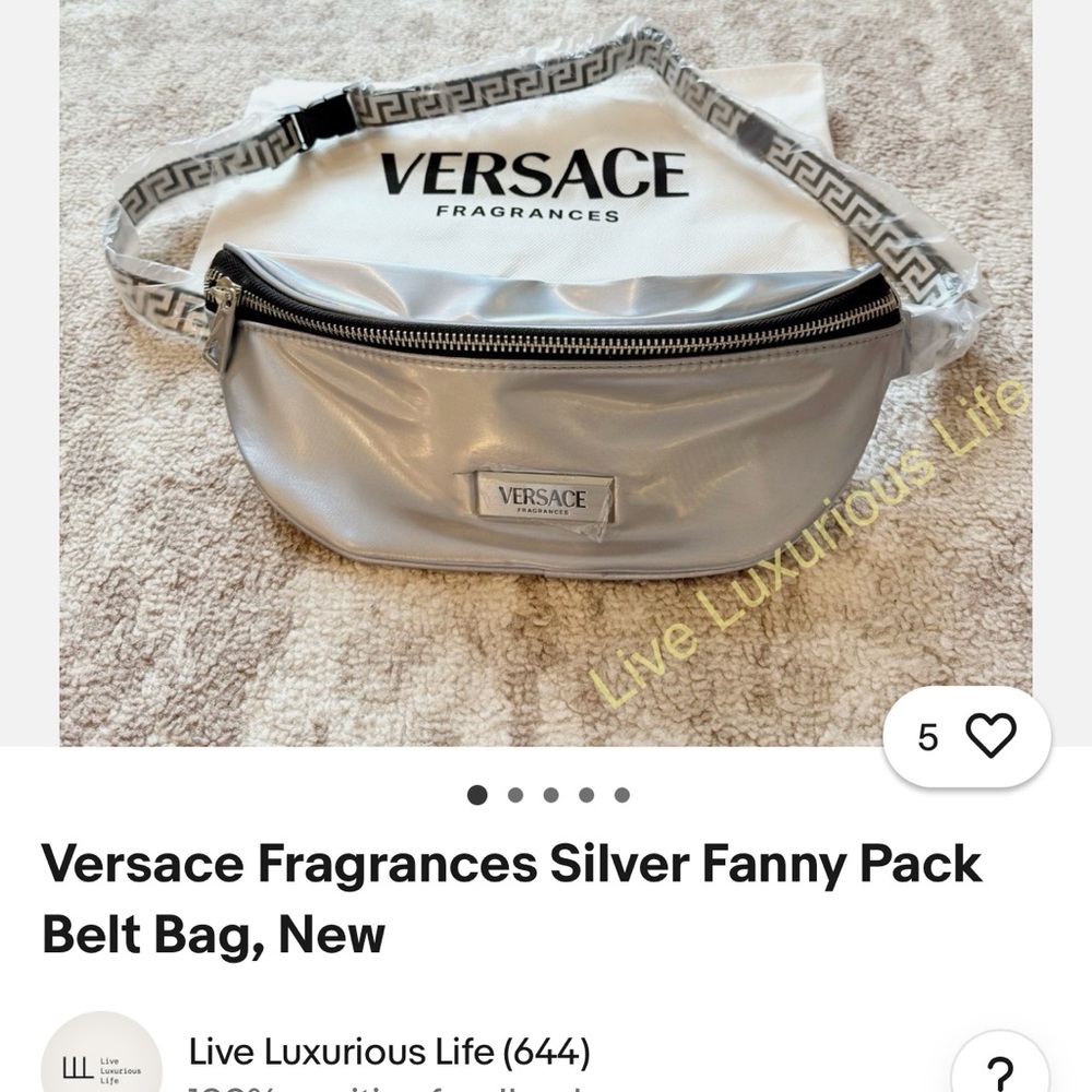 Versace Men's Gray Bag,New